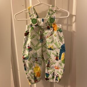 Lucy & Leo Baby Organic Cotton Overalls Romper 0-3 Month